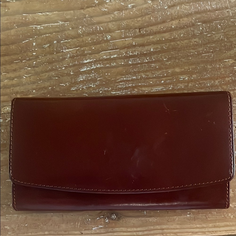 Vera Pelle Brown Leather Wallet EUC